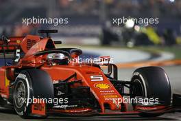 Sebastian Vettel (GER), Scuderia Ferrari  22.09.2019. Formula 1 World Championship, Rd 15, Singapore Grand Prix, Marina Bay Street Circuit, Singapore, Race Day.