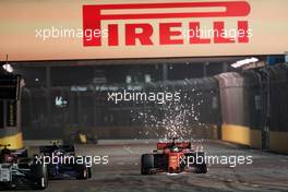 Sebastian Vettel (GER) Ferrari SF90. 22.09.2019. Formula 1 World Championship, Rd 15, Singapore Grand Prix, Marina Bay Street Circuit, Singapore, Race Day.