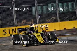 Daniel Ricciardo (AUS) Renault F1 Team RS19. 22.09.2019. Formula 1 World Championship, Rd 15, Singapore Grand Prix, Marina Bay Street Circuit, Singapore, Race Day.