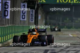 Lando Norris (GBR) McLaren MCL34. 22.09.2019. Formula 1 World Championship, Rd 15, Singapore Grand Prix, Marina Bay Street Circuit, Singapore, Race Day.