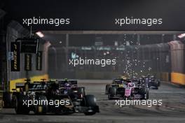 Lance Stroll (CDN) Racing Point F1 Team RP19. 22.09.2019. Formula 1 World Championship, Rd 15, Singapore Grand Prix, Marina Bay Street Circuit, Singapore, Race Day.