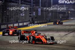 Sebastian Vettel (GER) Ferrari SF90. 22.09.2019. Formula 1 World Championship, Rd 15, Singapore Grand Prix, Marina Bay Street Circuit, Singapore, Race Day.