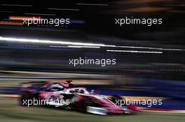 Sergio Perez (MEX) Racing Point F1 Team RP19. 21.09.2019. Formula 1 World Championship, Rd 15, Singapore Grand Prix, Marina Bay Street Circuit, Singapore, Qualifying Day.
