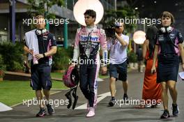 Lance Stroll (CDN) Racing Point F1 Team. 21.09.2019. Formula 1 World Championship, Rd 15, Singapore Grand Prix, Marina Bay Street Circuit, Singapore, Qualifying Day.