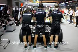 Mercedes AMG F1  19.09.2019. Formula 1 World Championship, Rd 15, Singapore Grand Prix, Marina Bay Street Circuit, Singapore, Preparation Day.