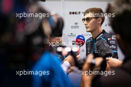 George Russell (GBR) Williams Racing with the media. 19.09.2019. Formula 1 World Championship, Rd 15, Singapore Grand Prix, Marina Bay Street Circuit, Singapore, Preparation Day.