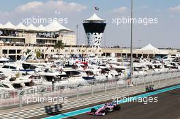 Lance Stroll (CDN) Racing Point F1 Team RP19. 29.11.2019. Formula 1 World Championship, Rd 21, Abu Dhabi Grand Prix, Yas Marina Circuit, Abu Dhabi, Practice Day.