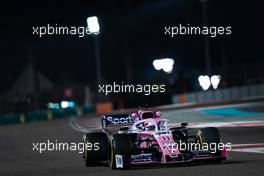 Sergio Perez (MEX) Racing Point F1 Team RP19. 29.11.2019. Formula 1 World Championship, Rd 21, Abu Dhabi Grand Prix, Yas Marina Circuit, Abu Dhabi, Practice Day.