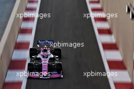 Sergio Perez (MEX) Racing Point F1 Team RP19.                                29.11.2019. Formula 1 World Championship, Rd 21, Abu Dhabi Grand Prix, Yas Marina Circuit, Abu Dhabi, Practice Day.