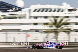 Sergio Perez (MEX) Racing Point F1 Team RP19. 29.11.2019. Formula 1 World Championship, Rd 21, Abu Dhabi Grand Prix, Yas Marina Circuit, Abu Dhabi, Practice Day.