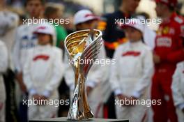 The 1st place trophy. 01.12.2019. Formula 1 World Championship, Rd 21, Abu Dhabi Grand Prix, Yas Marina Circuit, Abu Dhabi, Race Day.