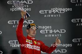 3rd place Charles Leclerc (MON) Ferrari SF90. 01.12.2019. Formula 1 World Championship, Rd 21, Abu Dhabi Grand Prix, Yas Marina Circuit, Abu Dhabi, Race Day.