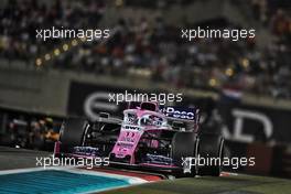Sergio Perez (MEX) Racing Point F1 Team RP19. 01.12.2019. Formula 1 World Championship, Rd 21, Abu Dhabi Grand Prix, Yas Marina Circuit, Abu Dhabi, Race Day.