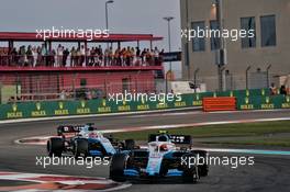 Robert Kubica (POL) Williams Racing FW42 leads team mate George Russell (GBR) Williams Racing FW42. 01.12.2019. Formula 1 World Championship, Rd 21, Abu Dhabi Grand Prix, Yas Marina Circuit, Abu Dhabi, Race Day.