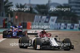 Kimi Raikkonen (FIN) Alfa Romeo Racing C38. 01.12.2019. Formula 1 World Championship, Rd 21, Abu Dhabi Grand Prix, Yas Marina Circuit, Abu Dhabi, Race Day.