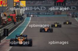 Lando Norris (GBR) McLaren MCL34. 01.12.2019. Formula 1 World Championship, Rd 21, Abu Dhabi Grand Prix, Yas Marina Circuit, Abu Dhabi, Race Day.