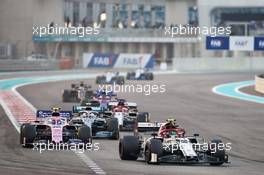 Antonio Giovinazzi (ITA) Alfa Romeo Racing C38. 01.12.2019. Formula 1 World Championship, Rd 21, Abu Dhabi Grand Prix, Yas Marina Circuit, Abu Dhabi, Race Day.