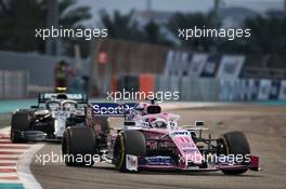 Sergio Perez (MEX) Racing Point F1 Team RP19. 01.12.2019. Formula 1 World Championship, Rd 21, Abu Dhabi Grand Prix, Yas Marina Circuit, Abu Dhabi, Race Day.