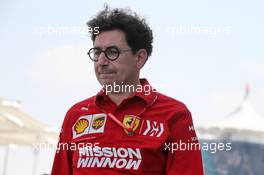 Mattia Binotto (ITA) Ferrari Team Principal. 30.11.2019. Formula 1 World Championship, Rd 21, Abu Dhabi Grand Prix, Yas Marina Circuit, Abu Dhabi, Qualifying Day.