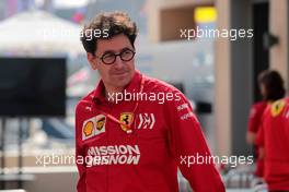 Mattia Binotto (ITA) Ferrari Team Principal. 30.11.2019. Formula 1 World Championship, Rd 21, Abu Dhabi Grand Prix, Yas Marina Circuit, Abu Dhabi, Qualifying Day.