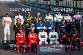 End of year drivers photograph. 01.12.2019. Formula 1 World Championship, Rd 21, Abu Dhabi Grand Prix, Yas Marina Circuit, Abu Dhabi, Race Day.