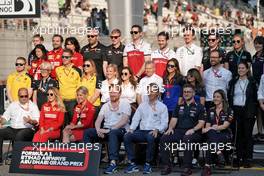 End of year Press Officers photograph. 01.12.2019. Formula 1 World Championship, Rd 21, Abu Dhabi Grand Prix, Yas Marina Circuit, Abu Dhabi, Race Day.