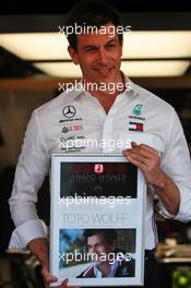 Toto Wolff (GER) Mercedes AMG F1 Shareholder and Executive Director. 28.11.2019. Formula 1 World Championship, Rd 21, Abu Dhabi Grand Prix, Yas Marina Circuit, Abu Dhabi, Preparation Day.