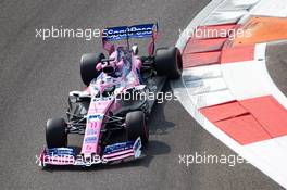 Sergio Perez (MEX) Racing Point F1 Team RP19. 03.12.2019. Formula 1 Testing, Yas Marina Circuit, Abu Dhabi, Tuesday.