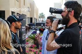 Roy Nissany (ISR) Williams Racing Test Driver with the media. 04.12.2019. Formula 1 Testing, Yas Marina Circuit, Abu Dhabi, Wednesday.