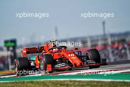 Charles Leclerc (MON) Ferrari SF90.                                01.11.2019. Formula 1 World Championship, Rd 19, United States Grand Prix, Austin, Texas, USA, Practice Day.