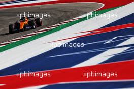 Carlos Sainz Jr (ESP) McLaren MCL34. 01.11.2019. Formula 1 World Championship, Rd 19, United States Grand Prix, Austin, Texas, USA, Practice Day.