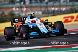 Robert Kubica (POL) Williams Racing FW42.                                01.11.2019. Formula 1 World Championship, Rd 19, United States Grand Prix, Austin, Texas, USA, Practice Day.