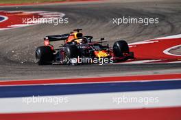 Max Verstappen (NLD) Red Bull Racing RB15.                                01.11.2019. Formula 1 World Championship, Rd 19, United States Grand Prix, Austin, Texas, USA, Practice Day.