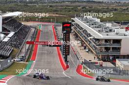 Pierre Gasly (FRA) Scuderia Toro Rosso STR14 and Kevin Magnussen (DEN) Haas VF-19. 01.11.2019. Formula 1 World Championship, Rd 19, United States Grand Prix, Austin, Texas, USA, Practice Day.