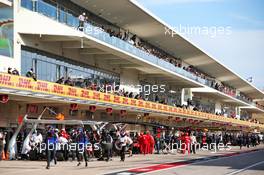 The pit lane during the second practice session. 01.11.2019. Formula 1 World Championship, Rd 19, United States Grand Prix, Austin, Texas, USA, Practice Day.