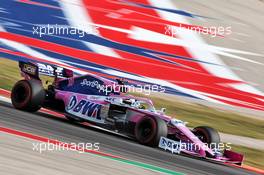 Sergio Perez (MEX) Racing Point F1 Team RP19. 01.11.2019. Formula 1 World Championship, Rd 19, United States Grand Prix, Austin, Texas, USA, Practice Day.