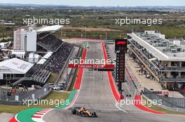 Carlos Sainz Jr (ESP) McLaren MCL34. 01.11.2019. Formula 1 World Championship, Rd 19, United States Grand Prix, Austin, Texas, USA, Practice Day.