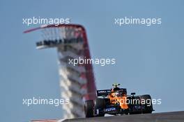 Lando Norris (GBR) McLaren MCL34.                                01.11.2019. Formula 1 World Championship, Rd 19, United States Grand Prix, Austin, Texas, USA, Practice Day.