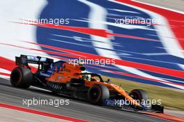 Lando Norris (GBR) McLaren MCL34. 01.11.2019. Formula 1 World Championship, Rd 19, United States Grand Prix, Austin, Texas, USA, Practice Day.