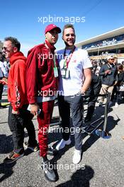 Cody Jones (USA) Actor (Right) on the grid. 03.11.2019. Formula 1 World Championship, Rd 19, United States Grand Prix, Austin, Texas, USA, Race Day.