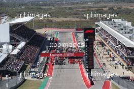 The grid before the start of the race. 03.11.2019. Formula 1 World Championship, Rd 19, United States Grand Prix, Austin, Texas, USA, Race Day.