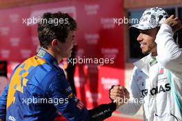 Lando Norris (GBR), McLaren F1 Team and Valtteri Bottas (FIN), Mercedes AMG F1  03.11.2019. Formula 1 World Championship, Rd 19, United States Grand Prix, Austin, Texas, USA, Race Day.