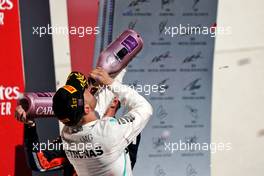 Race winner Valtteri Bottas (FIN) Mercedes AMG F1 celebrates on the podium. 03.11.2019. Formula 1 World Championship, Rd 19, United States Grand Prix, Austin, Texas, USA, Race Day.