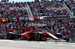 Sebastian Vettel (GER) Ferrari SF90. 03.11.2019. Formula 1 World Championship, Rd 19, United States Grand Prix, Austin, Texas, USA, Race Day.