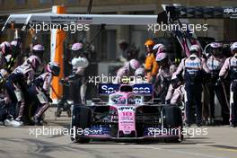 Lance Stroll (CDN), Racing Point during pit stop 03.11.2019. Formula 1 World Championship, Rd 19, United States Grand Prix, Austin, Texas, USA, Race Day.
