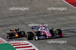 Sergio Perez (MEX) Racing Point F1 Team RP19. 03.11.2019. Formula 1 World Championship, Rd 19, United States Grand Prix, Austin, Texas, USA, Race Day.