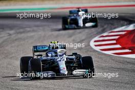 Valtteri Bottas (FIN) Mercedes AMG F1 W10.                                03.11.2019. Formula 1 World Championship, Rd 19, United States Grand Prix, Austin, Texas, USA, Race Day.