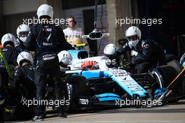 Robert Kubica (POL), Williams F1 Team during pit stop 03.11.2019. Formula 1 World Championship, Rd 19, United States Grand Prix, Austin, Texas, USA, Race Day.