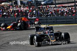 Romain Grosjean (FRA) Haas F1 Team VF-19. 03.11.2019. Formula 1 World Championship, Rd 19, United States Grand Prix, Austin, Texas, USA, Race Day.
