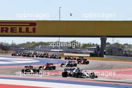 Valtteri Bottas (FIN) Mercedes AMG F1 W10 at the start of the race. 03.11.2019. Formula 1 World Championship, Rd 19, United States Grand Prix, Austin, Texas, USA, Race Day.